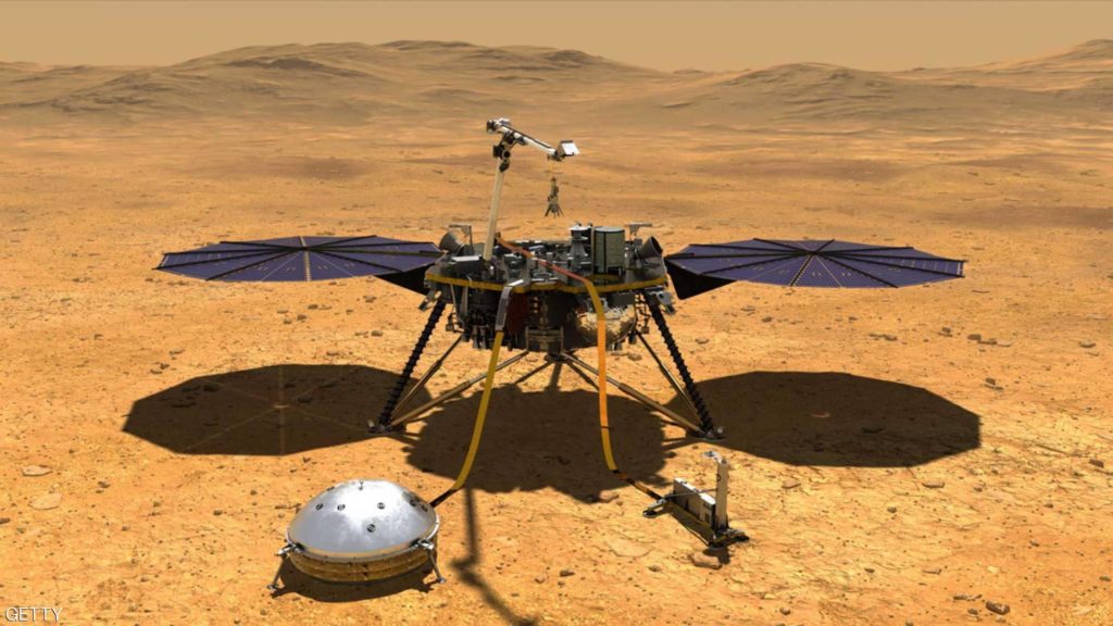 أول سيلفي للمسبار إنسايت من على المريخ
