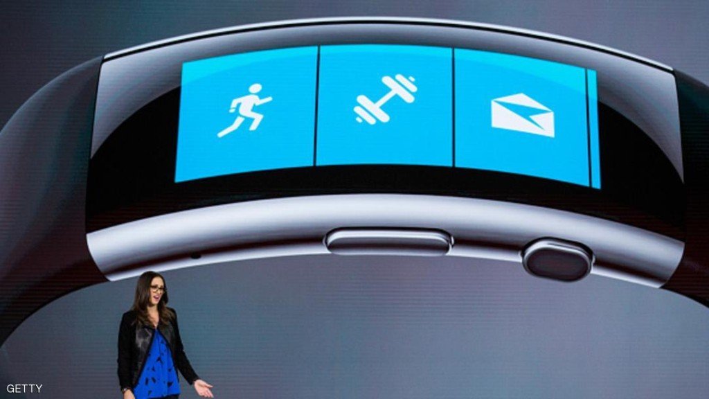 NEW YORK, NY - OCTOBER 06:  Lindsey Matese, senior Communications manager for Microsoft Band introduces the Microsoft Band 2, a biometrics wrist band, at a media event for new Microsoft products on October 6, 2015 in New York City. Microsoft also unveiled a virtual reality head set titled the HoloLens, a tablet titled the Surface Pro 4, a laptop titled the Surface Book and a phone titled the Lumia 950.  (Photo by Andrew Burton/Getty Images)