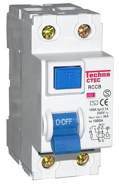 قاطع الدورة "Residual-current device "RCD