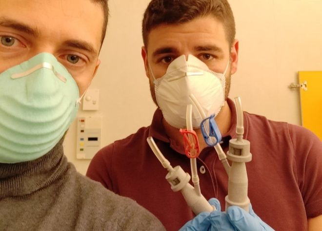 طابعات ثلاثية الأبعاد تنقذ حياة مصابين في إيطاليا من فيروس كورونا