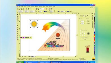 الرسم والتصميم من خلال برنامج كوريل درو