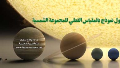 بناء أول نموذج بالمقياس الفعلي للمجموعة الشمسية