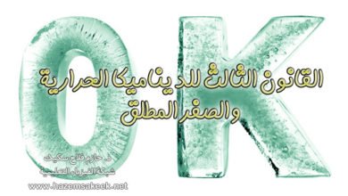 القانون الثالث للديناميكا الحرارية والصفر المطلق